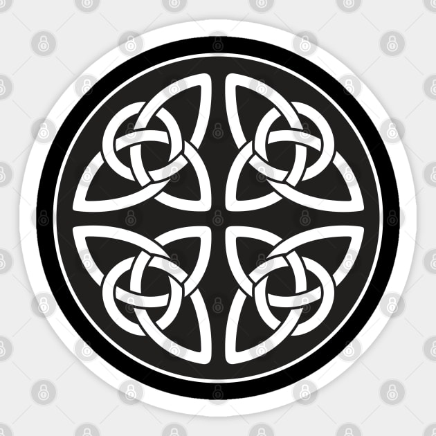 Celtic Triquetra - The Triple Goddess Sticker by Roadkill Creations